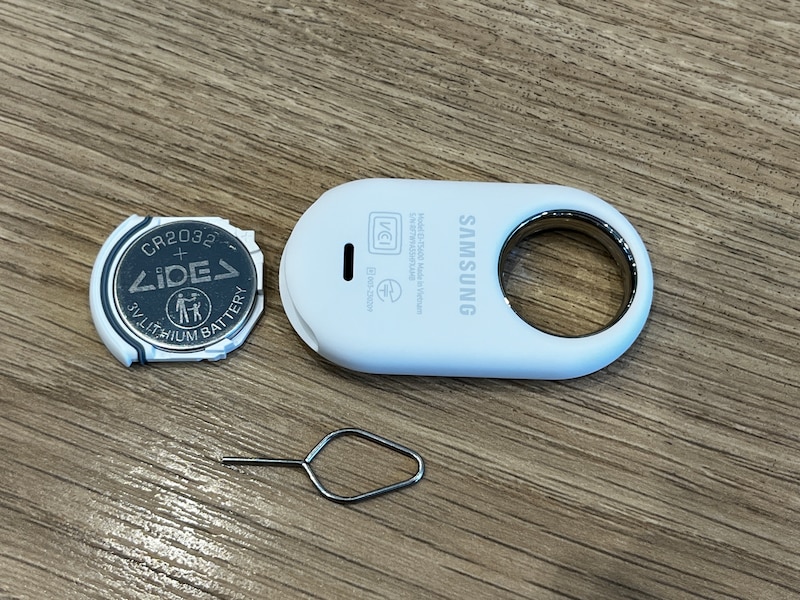 電池を外した様子