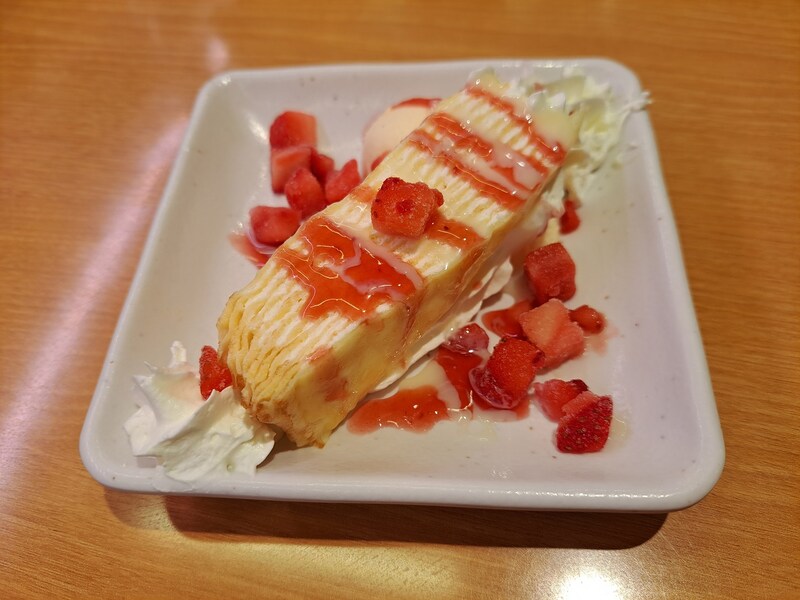 スシローの「北海道ミルクレープメルバ」