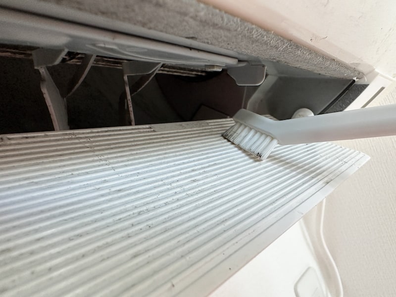 エアコンルーバーの掃除