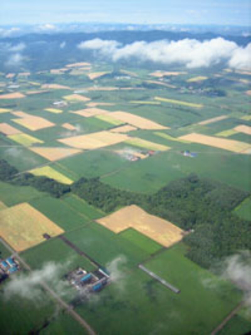 オホーツクエリア上空