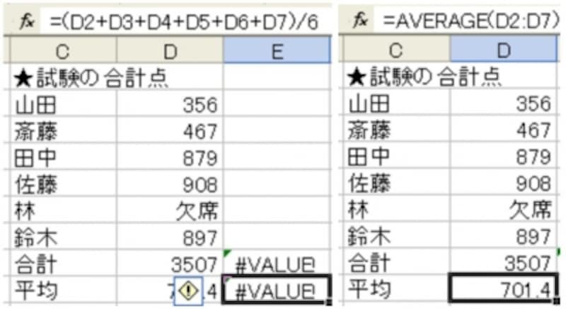 Excelでエラー値を表示しないようにする方法 できるネット