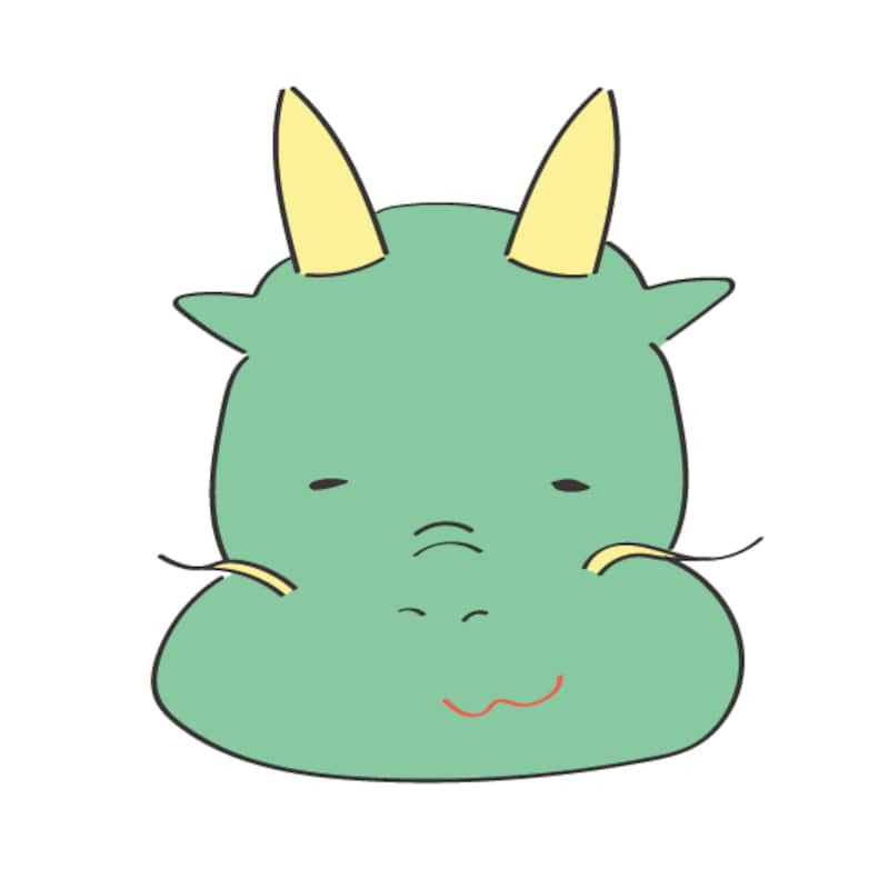 イラスト,年賀状,干支,辰,龍,フリー素材