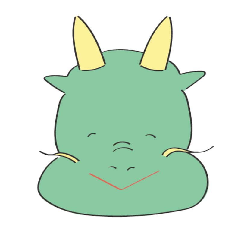 イラスト,年賀状,干支,辰,龍,フリー素材