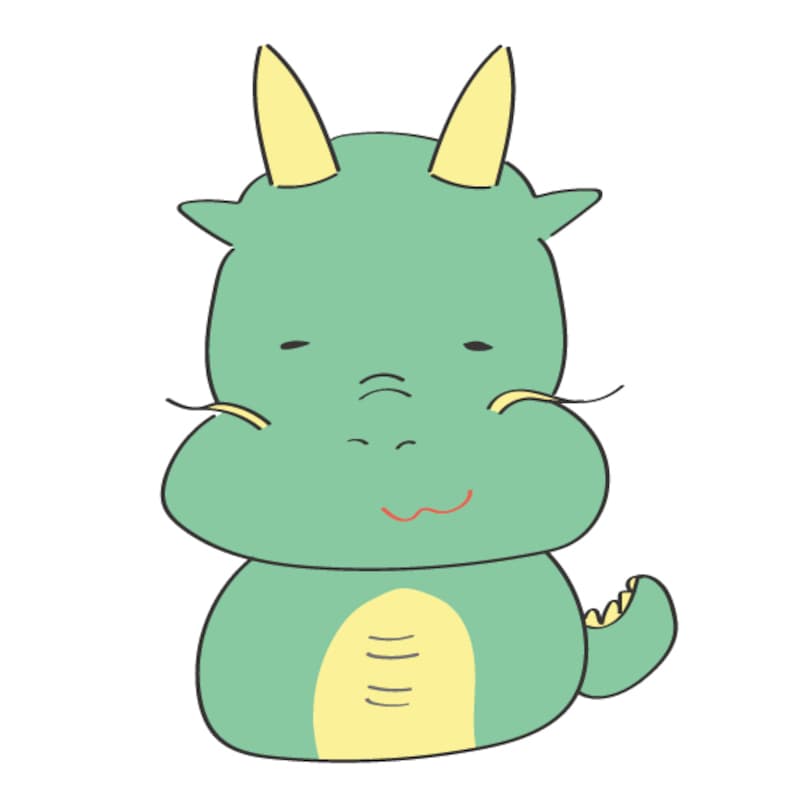 イラスト,年賀状,干支,辰,龍,フリー素材