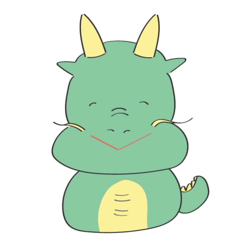 イラスト,年賀状,干支,辰,龍,フリー素材