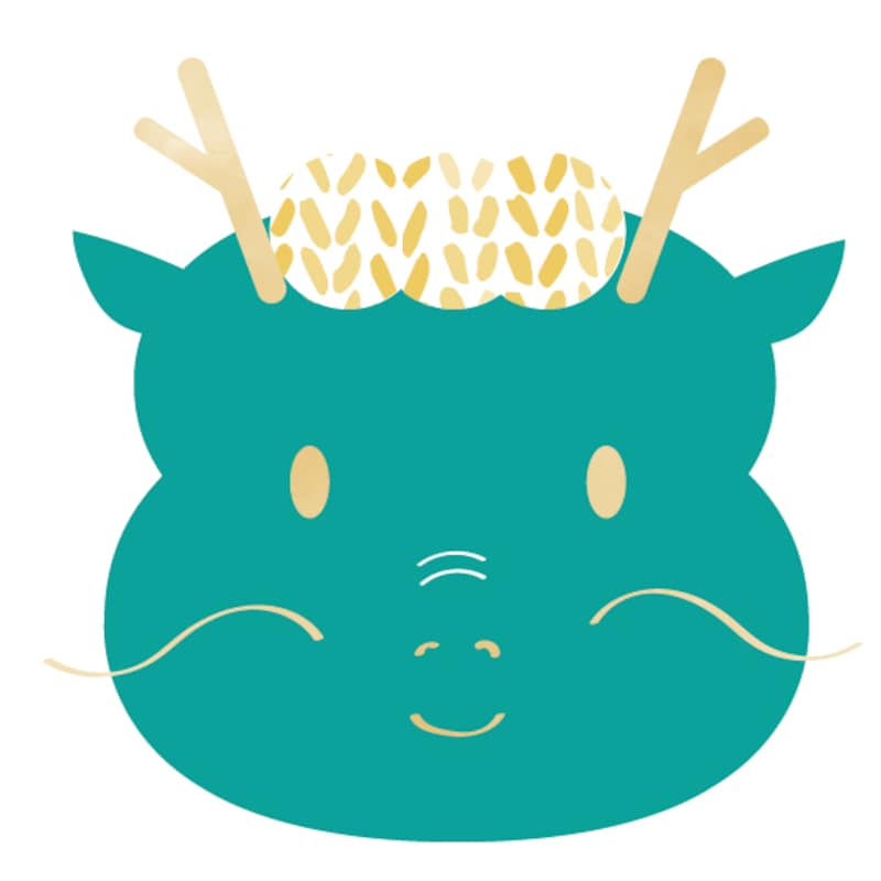 イラスト,年賀状,干支,辰,龍,フリー素材