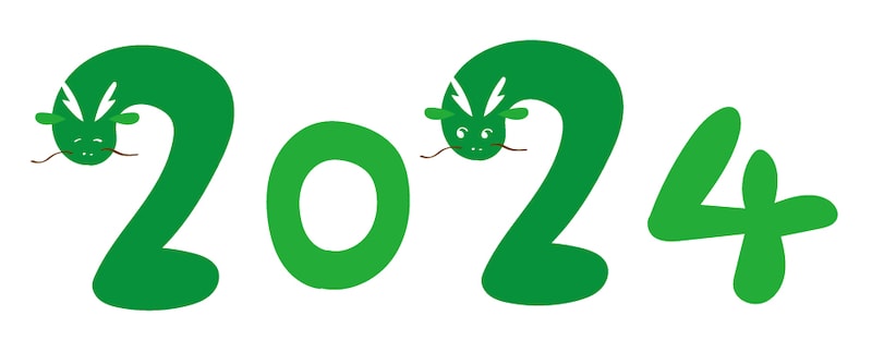 イラスト,年賀状,干支,辰,龍,フリー素材