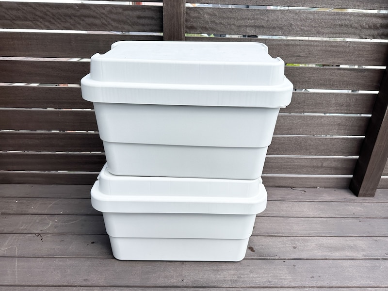 重ねて使うことができる頑丈収納ボックス