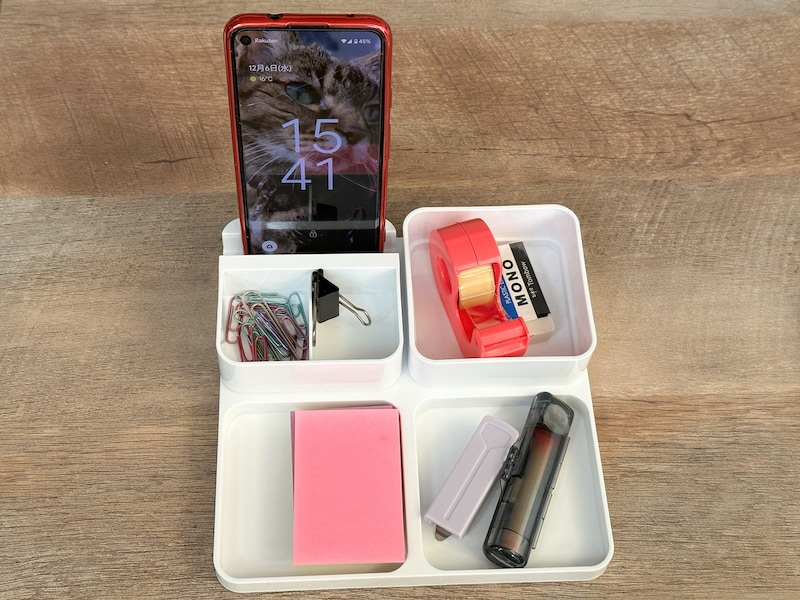 4ブロック台座に2つ収納ケース