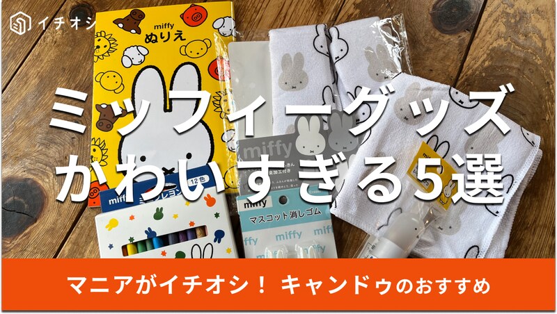 キャンドゥのミッフィーグッズかわいいおすすめ5選