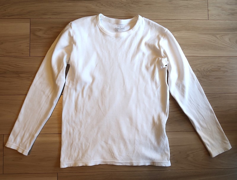 無印良品　あったか綿　厚手長袖Tシャツ　1490円（税込）