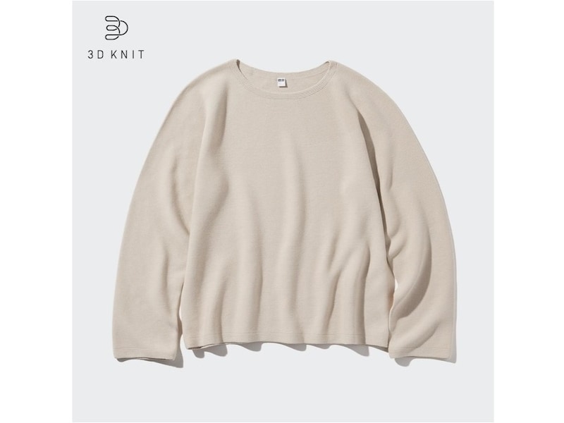 ユニクロ　3Dコットン クルーネックセーター　2990円（税込）