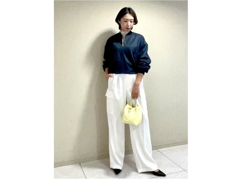 40代にはミリタリー調のデザインをきれいめに着るコーデが人気 出典:WEAR