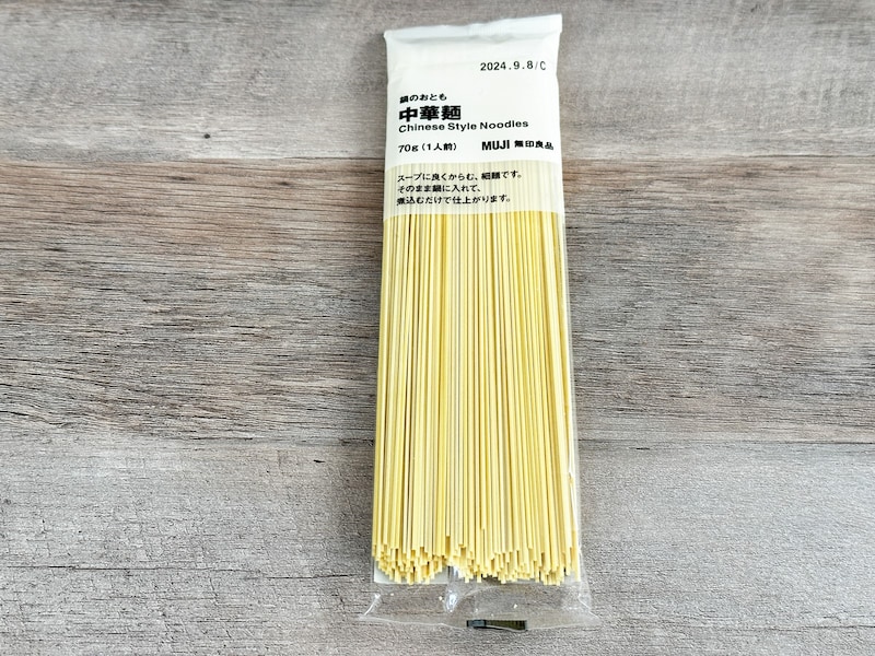 鍋のおとも　中華麺　1人前税込120円