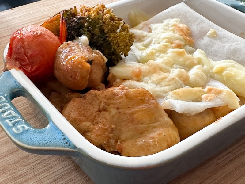 薄切りもちで焼きカレー鍋