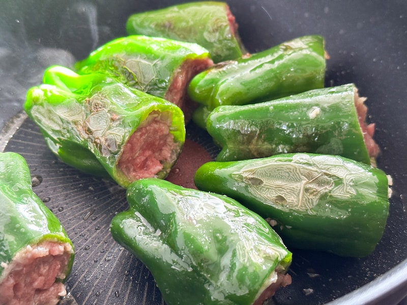 転がし全体的に焼きいろをつける