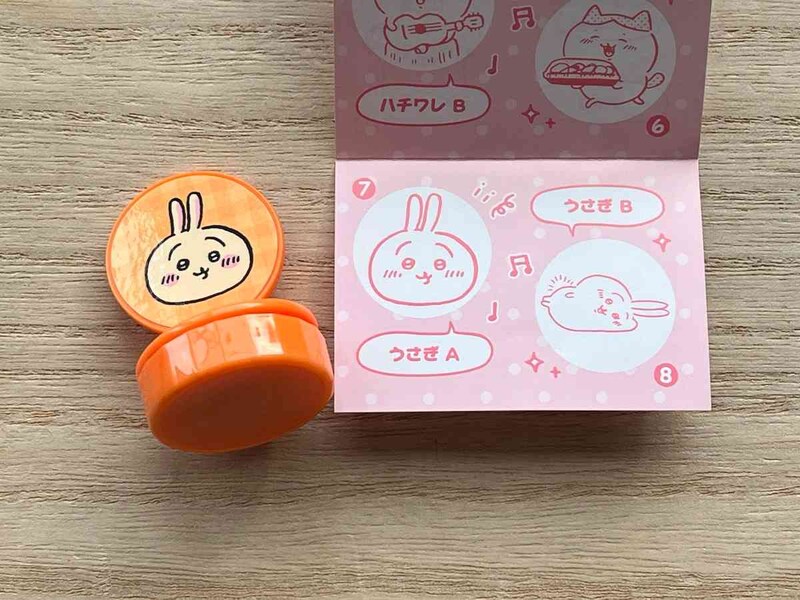 セリアの「ちいかわスタンプコレクション」は全部で18種