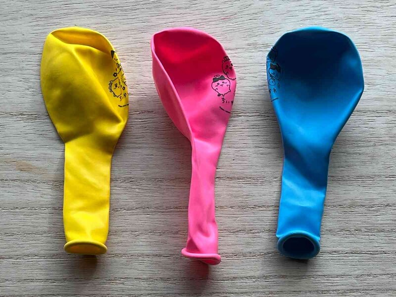 セリアの「ちいかわ ふうせんセット」は3色セット