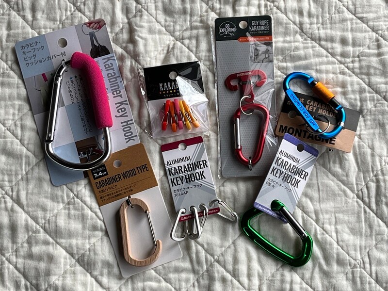 セリアのカラビナはコスパがよくて便利