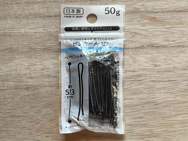 セリアの「ピンカール ピン」