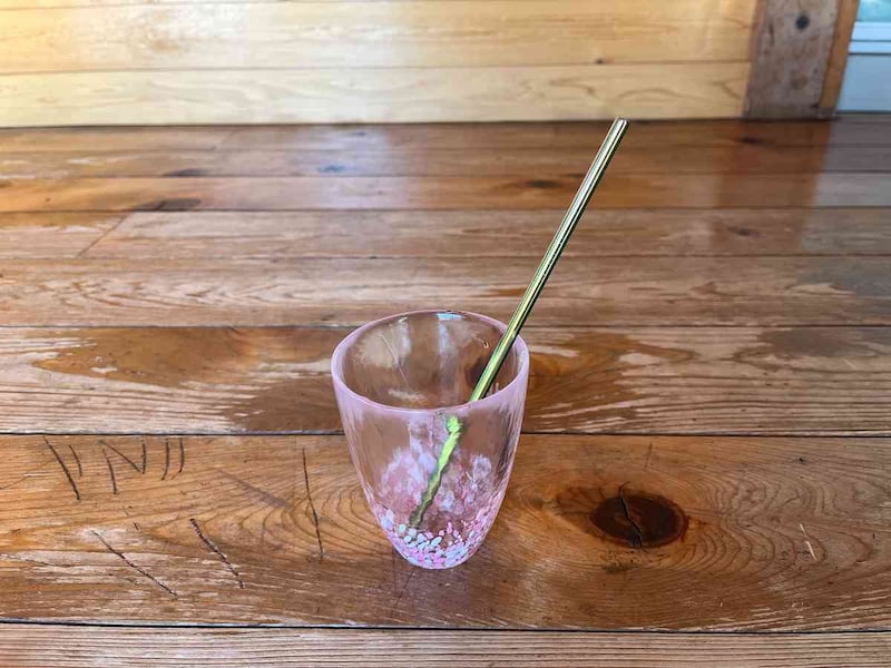 「ステンレスストロー　オーロラカラー」の長さは21.6cm