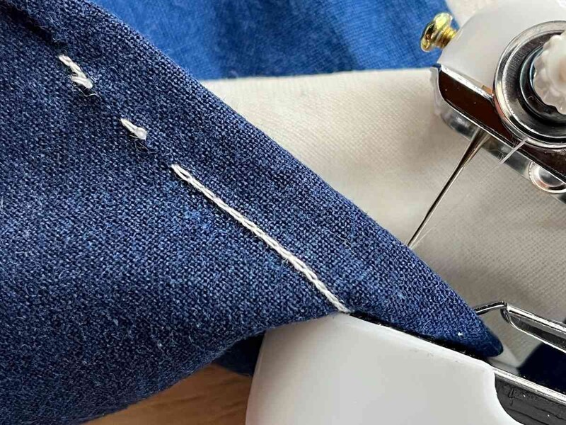 所々縫い目が飛ぶことあり？