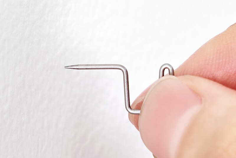 ピンの先のキレイな円錐形