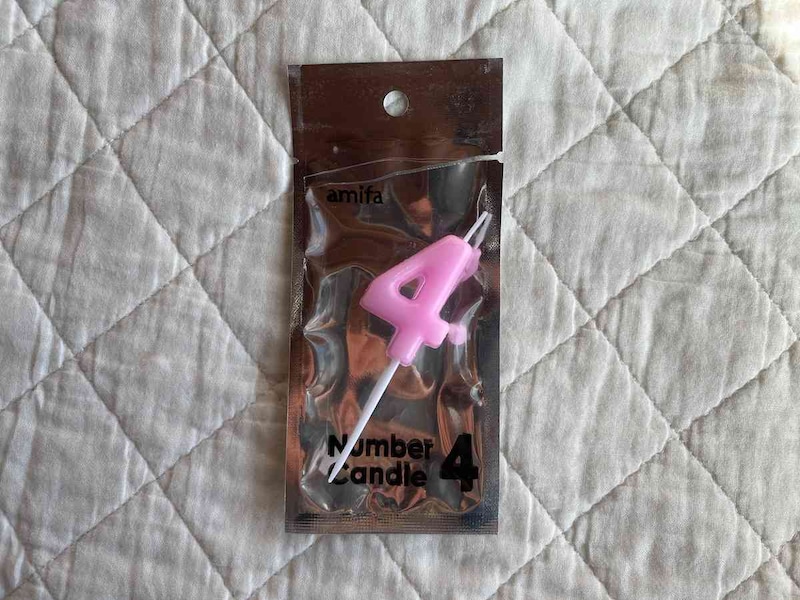 セリアの「ナンバーキャンドル」