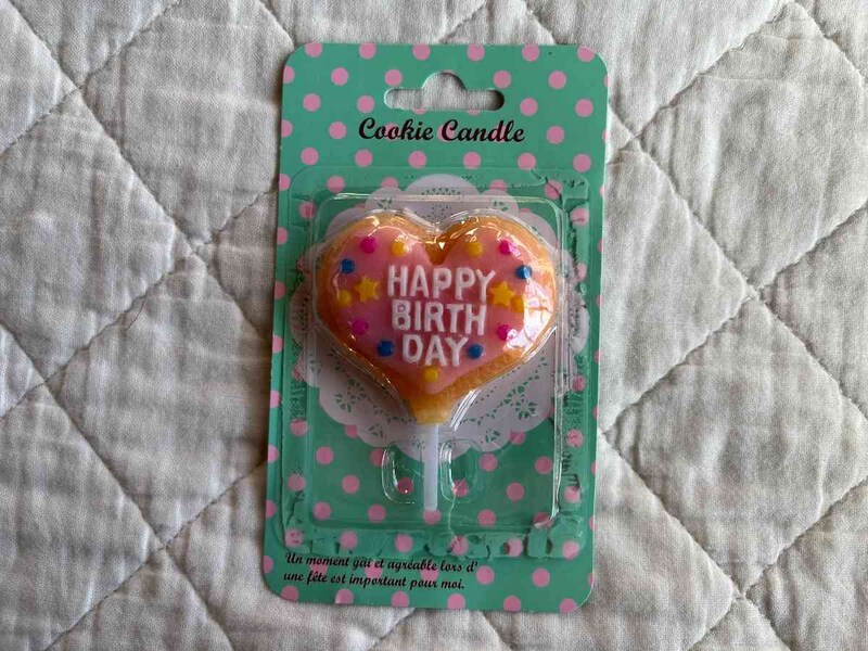 セリアの「クッキーキャンドルアイシングハート」