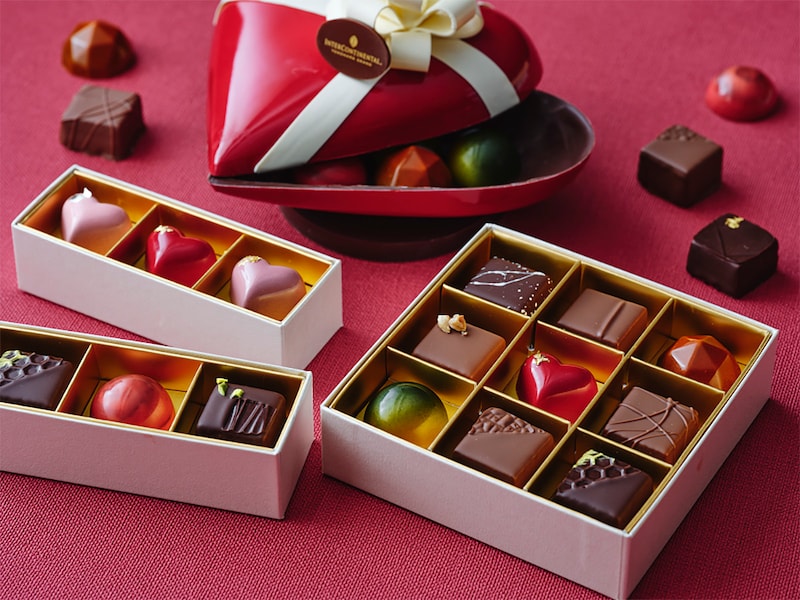 ヨコハマ グランド インターコンチネンタル ホテル「ショコラバレンタイン(9個セット、税込4860円)」ほか(提供画像)