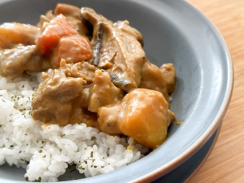 筑前煮を和風カレーにリメイク