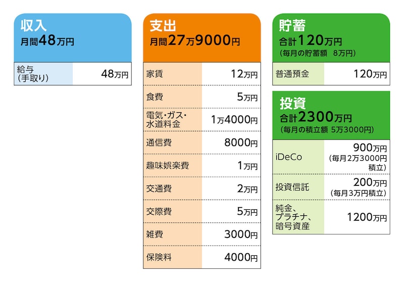 相談者「Iron Tetsu」さんの家計収支データ