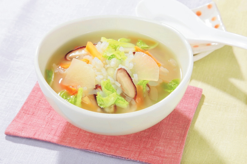 温かいスープもおすすめの献立