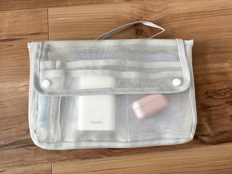 バッグインバッグ（Ａ５サイズ、メッシュ、