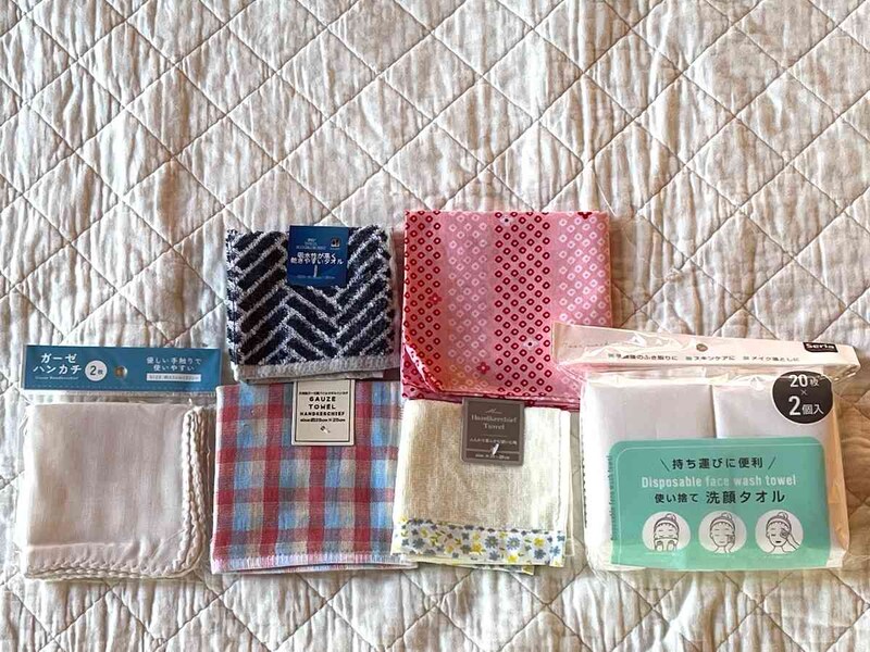 セリアのハンカチは110円(税込)で種類豊富
