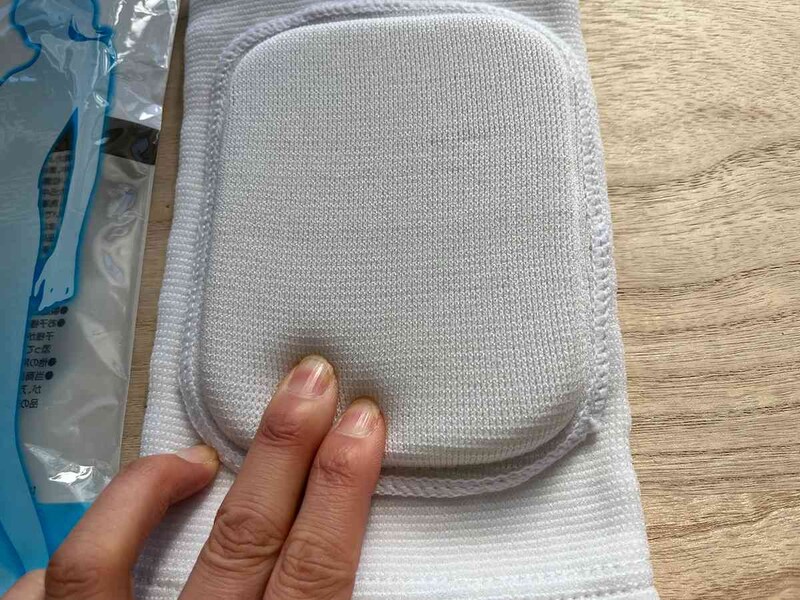セリアの「パッド付サポーター」はスポンジ入り