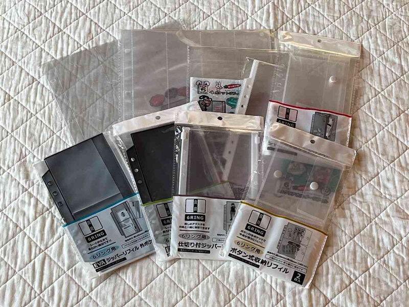 セリアの6リング対応リフィルは110円（税込）の展開が幅広くておすすめ