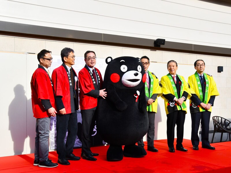 「くまもとモン×東京銀座」=1月10日、東京都中央区