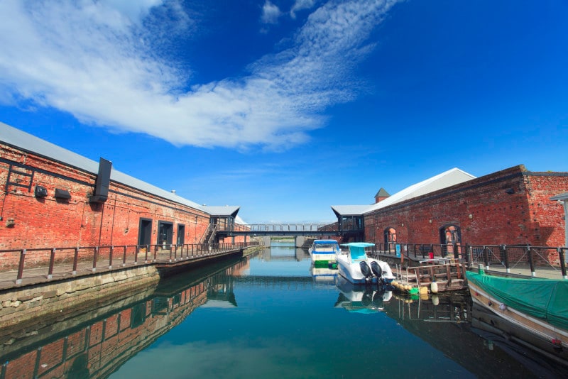 金森赤レンガ倉庫とBAYはこだて運河