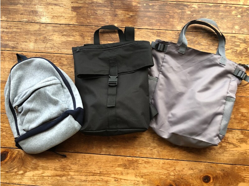 ダイソーのリュック各種