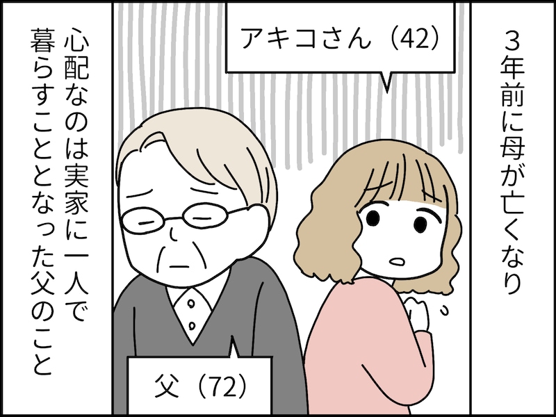 仏壇の前で長い時間を過ごす父
