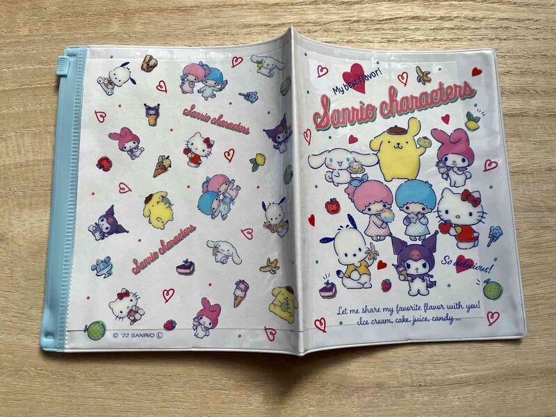 裏側にもサンリオのキャラクターがたくさん