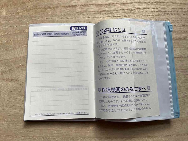 ダイソーの「お薬手帳カバー サンリオキャラクターミックス」はお薬手帳にピッタリ合うサイズ