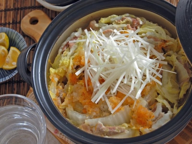 白菜と豚肉の重ね蒸し鍋