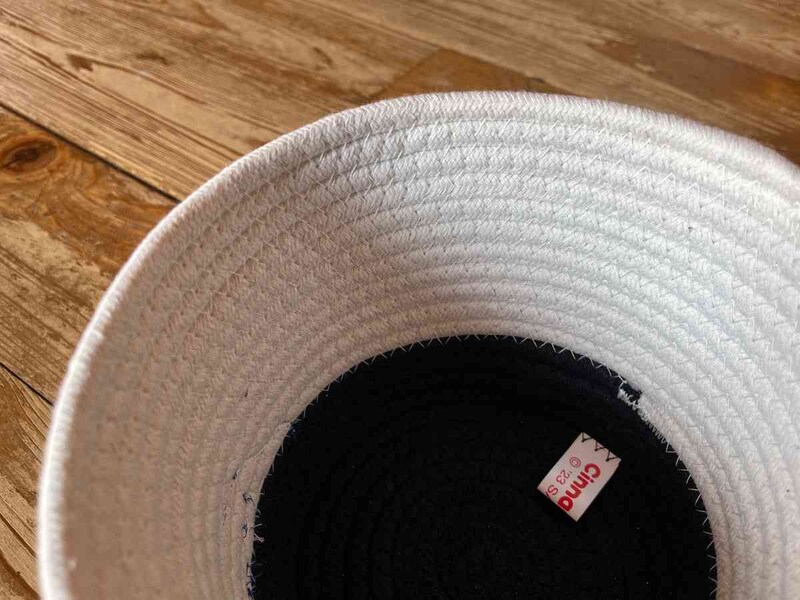 ダイソーの「ロープ収納（シナモロール）」の作りがしっかりしている