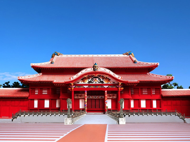 1/80スケールの首里城のミニチュア(Little Universe OKINAWA)