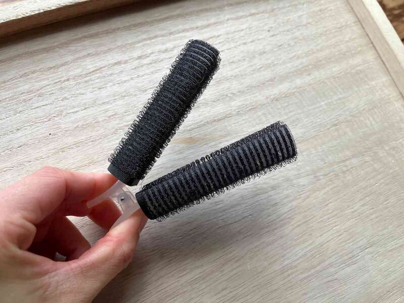 ダイソーの「前髪カーラー（4cm）」はクリップのようになっている