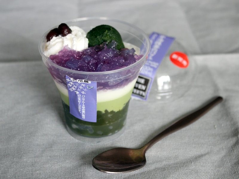 セブン‐イレブン「あじさいパフェ」