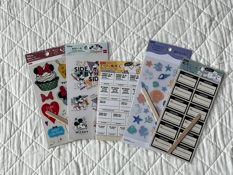 ダイソーの転写シールは使い方かんたんでおすすめ