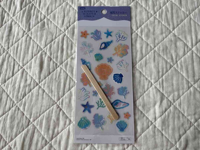 ダイソーの「転写ステッカー MM」